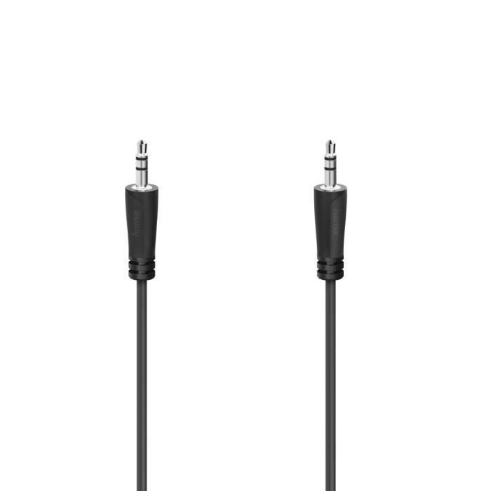 Câble audio - HAMA - f. Jack mâle 3,5 mm - f. Jack mâle 3,5mm - stéréo - 5,0 m