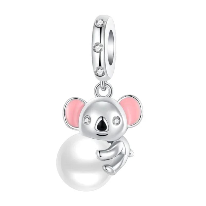 Copper Animal Charms Bear Rabbit Dog Panda Elephant Pig Kapibala Beads Pendants Fit Bracelet Diy Fine Jewelry Gift