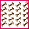 20X Arc Solid Brass Button Stud Screw Nail Screw Back Leather Rivet Belt 8Mm