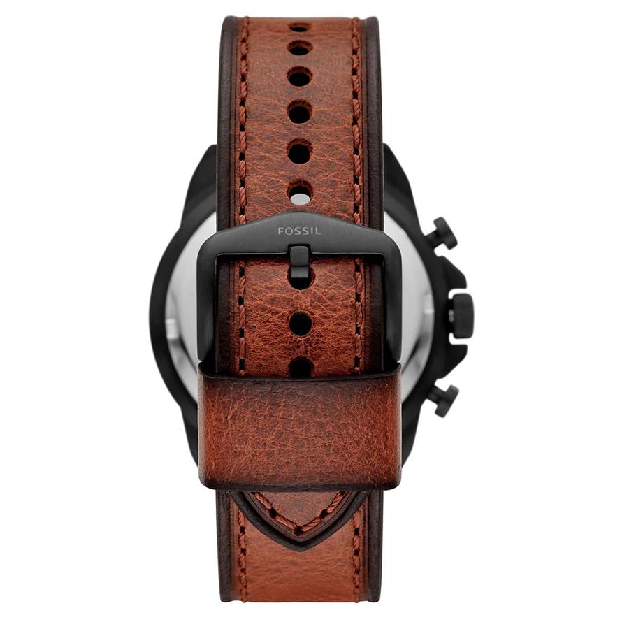Men's Quartz Watch, Green Dial, Brown Leather Strap, Date Display, FS5856