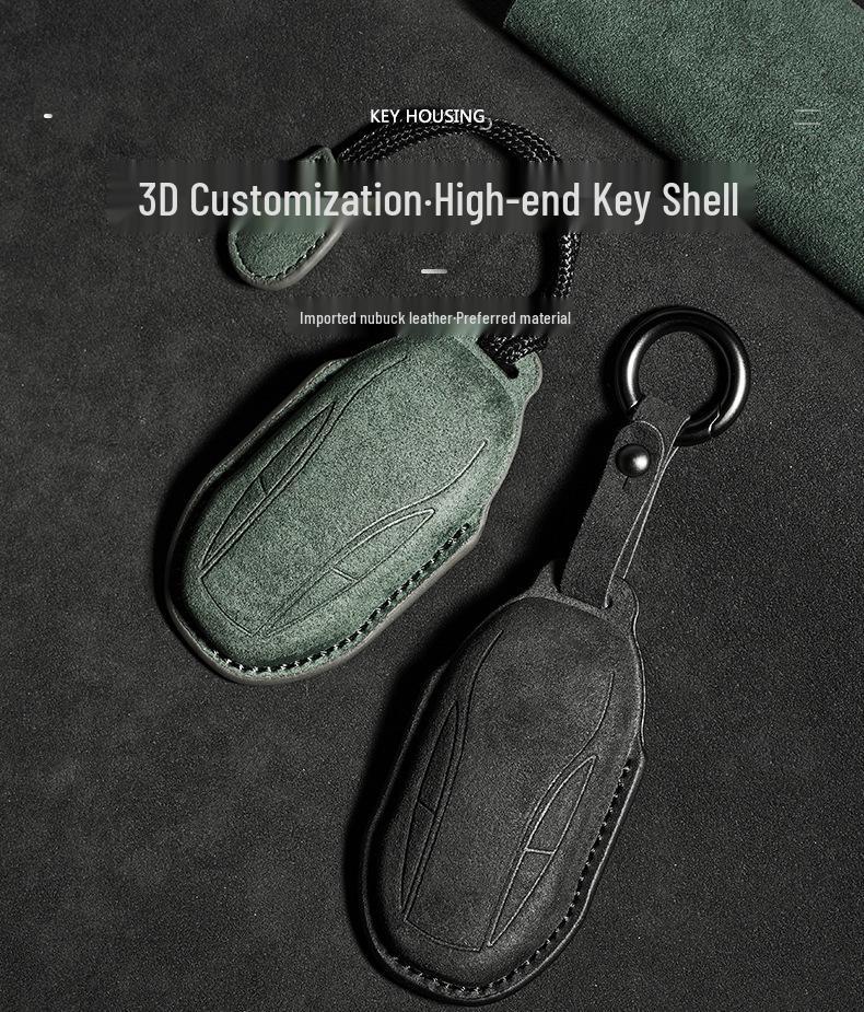 IM Car Key Suede Protective Cover - Dirt-Resistant, Unisex Remote Key Cover