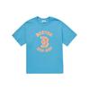 MLB Basic Fluorescent Letter Logo Dopamine Short Sleeve T-Shirt Unisex Tops Blue 3ATS63023-43BLN