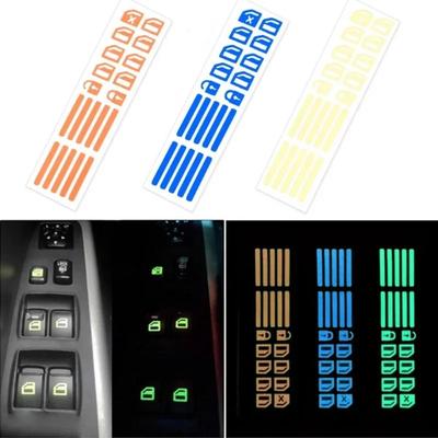Lifter Switch Car Luminous Button Sticker Night Fluorescent Circuit Panel Decals
