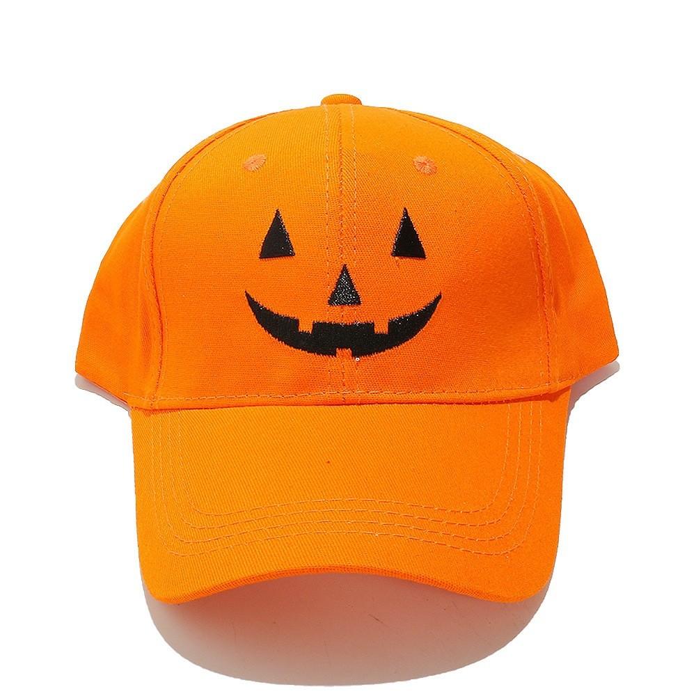 Pumpkin Skull Baseball Cap With Sun Protection For Halloween And Street Style