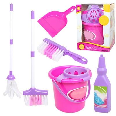 Mini ensemble de jeu de nettoyage et de balayage pour enfants, balai, pelle à poussière, serpillière, jouets amusants pour enfants