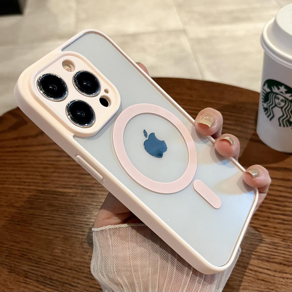 Luxury For Magsafe Magnetic Wireless Charging Case for iPhone 15 14 Plus 13 12 11 Pro Max Shockproof Soft Bumper Clear Cover