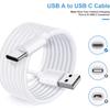 Extention USB C Charging Cables Extra Long Type C Charger Data Wire Cord for Samsung Xiaomi Camera Laptop