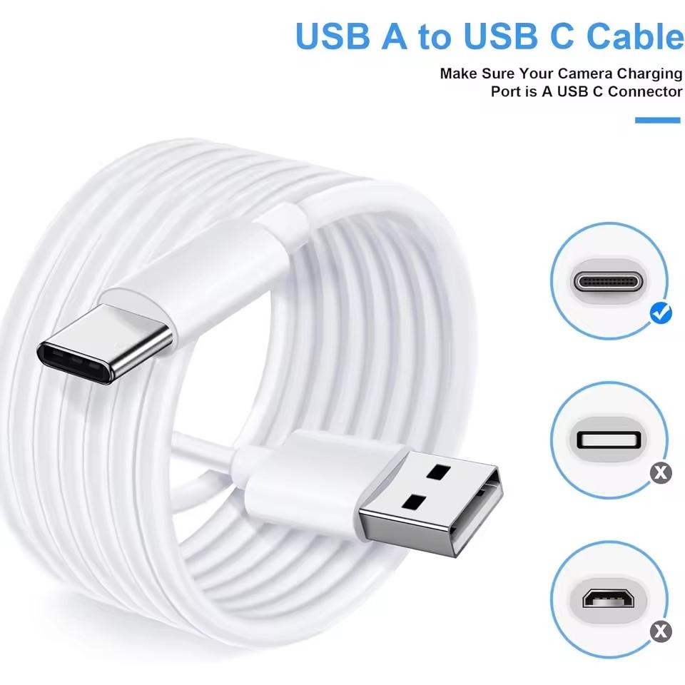 Extention USB C Charging Cables Extra Long Type C Charger Data Wire Cord for Samsung Xiaomi Camera Laptop
