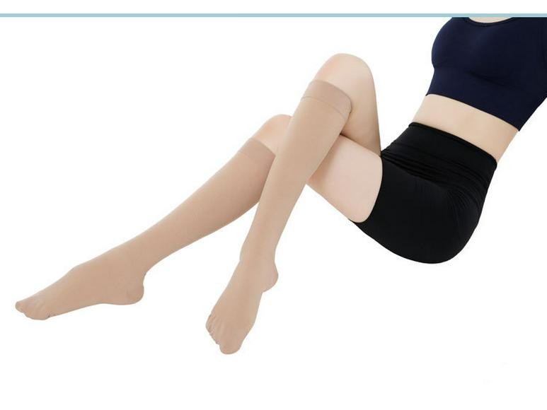 Class 1 Compression Calf Socks 15-21mmHg for Nurses and Aviation, Anti-Varicose Vein, Elastic Mid-Calf Design