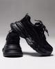 Sneakers con plateau Allsy 1962 36 nere pelle tessuto