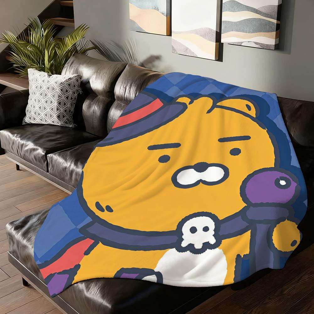 Cartoon cute K Ka K kaos F Friends Blanket For Sofa Office Bed Plane Travel Sleep Read Relax Camping Soft And Warm