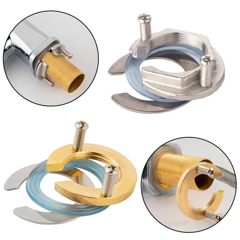 C Type Faucet Locknut Tap Anti-loosing Nut Cap Kitchen Fixing Fitting Kit Washbasin Fixing Tool Fastening Circlip Washer Fixture