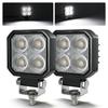 HAOLIDE 4INCH LED Square Work Light 12V 24V IP68 6000K LED Pods for Truck ATV Off-road Use Agricultural Engineering Vehicle