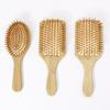 3pcs bamboo air cushion comb set, with bamboo bristles, natural bamboo anti-static hair massage brush,Special for real hair wigs