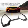 Car Dashboard Decorative Frame   Rings Trim for     10th 2016.2018 (Red)
