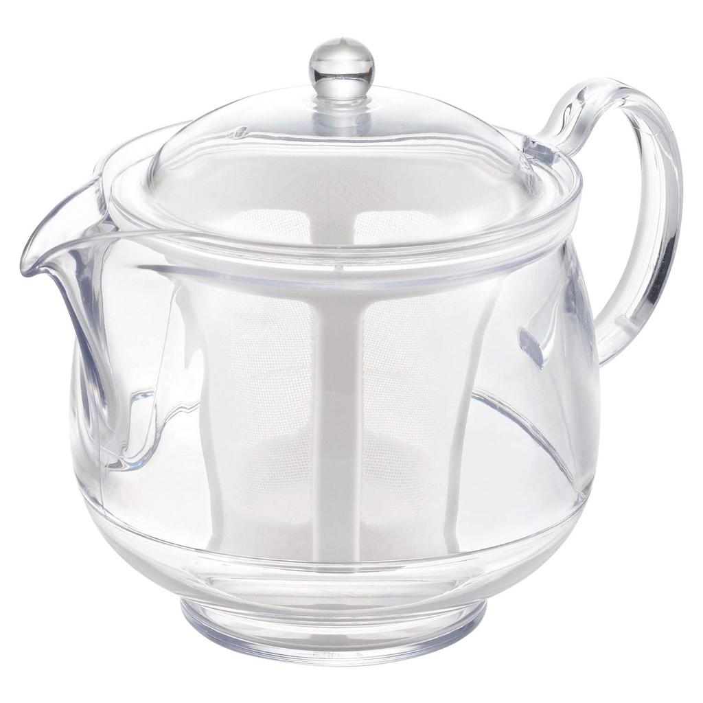 Akebono Sangyo Teapot Polyester Mesh LL Made in Japan Transparent so you can see how the tea is coming out Plastic so it break easily Drains water