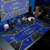 Texas Hold'em Rubber Anti-slip PC Mouse Pads Portable Durable Stitch Edge Deskmat for Poker Entertainment Computer Office Gaming