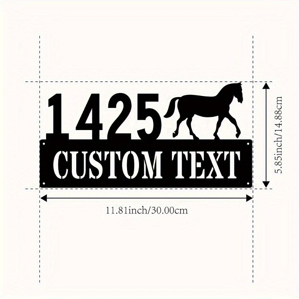 

Custom Metal Wall Art Decor Home Number Sign Address Plaque Garden Gift TYDZ002966