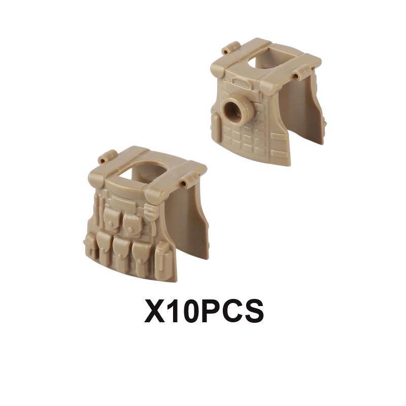 Military Building Blocks US Solider Figure M4 Gun Vest Special Force Tactical Bulletproof  Armour Weapon Accessories Bricks Toys