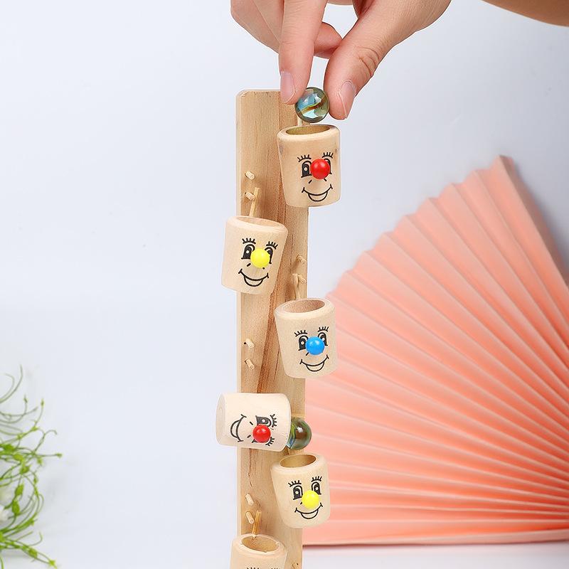 New Interesting Funny Clown Wine Barrel Bucket Tower Blocks Rolling Ball Baby Kids Educational Toy Boy Girl 2-4 Year