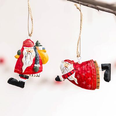 Handicraft Drop Ornaments Xmas Tree Embellishment Cartoon Angel Christmas Decorations Santa Claus Hanging Pendants