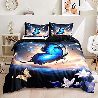 

Leopard Print Soft Duvet Cover Quen,Pink Buterfly Beding Set for Children Kids Tens Boy Girl Rom Decor,Wild Animals Theme Warm Comforter Cover 135*200cm Eu-Single