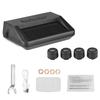 Tire Pressure Monitoring System, Solar Tire Pressure Monitor with 4 External Sensors, Voice Prompt,