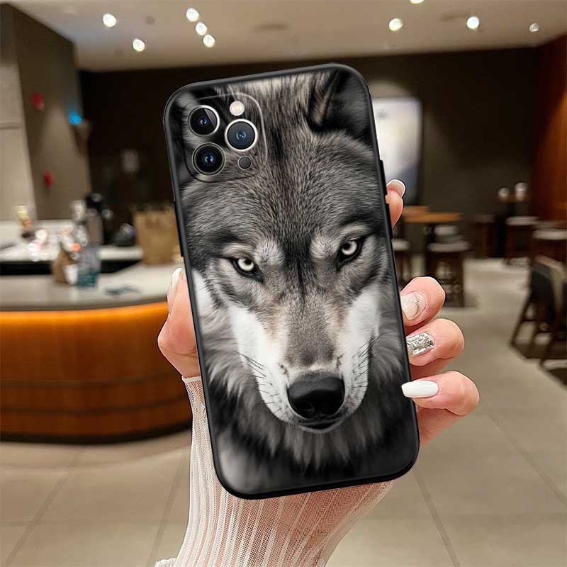 UP6 Animal Wolf Phone Case for Samsung Galaxy A11 A12 A13 A15 A52S A53 A55 A56 A70 A71 A72 A73 F06 F16 F56 S10 Plus S10e