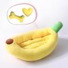 Washable Cartoon Banana Pet Bed for Small/Medium Dogs & Cats - All-Season Use