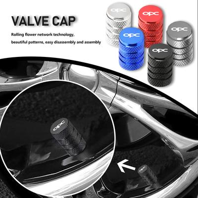 For Car Wheel Tire Valve NTKR5 Caps Tyre Rim Stem Cover Airdust Waterproof Covers OPC Astra J H G K Insignia Corsa D B E Mokka