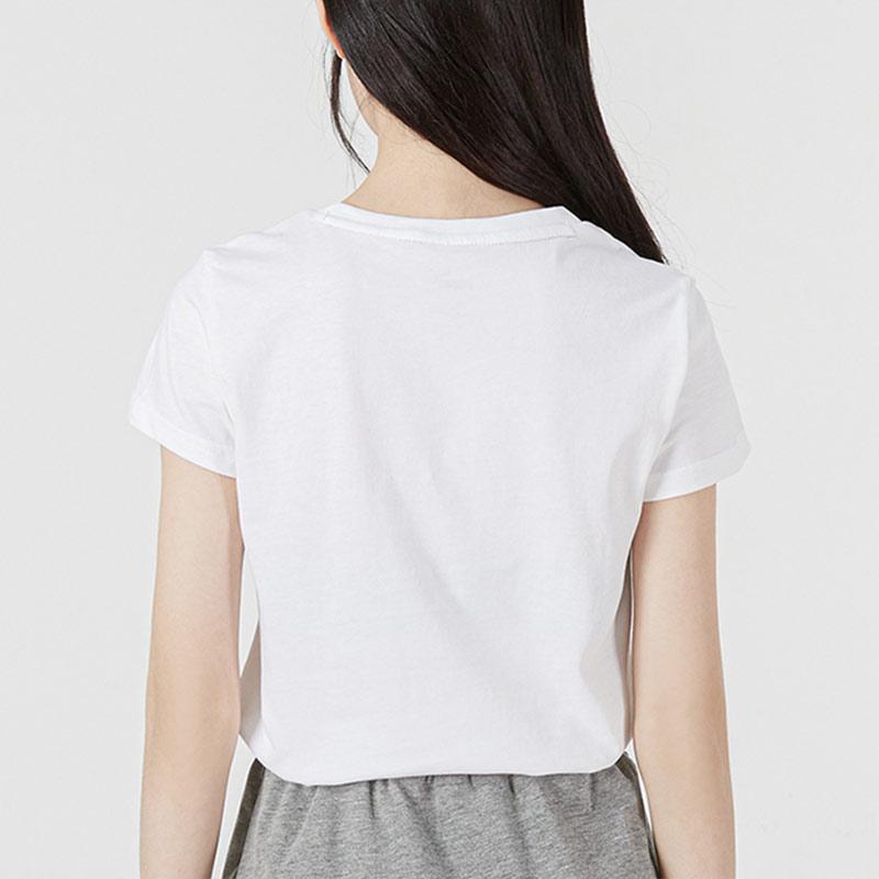 Puma Logo Short Sleeve T-Shirt Women Tops White 671603-02