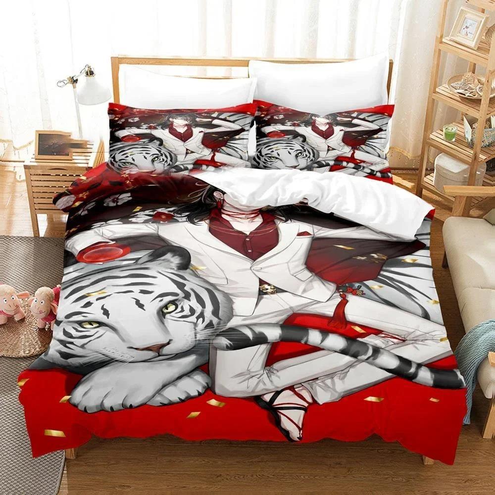 Hololive Vox Akuma Bettwäsche-Set Bettbezug Schlafzimmer Bettdeckenbezüge Einzelbett Twin King Size Steppdeckenbezug Heimtextilien