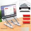 Laptop Stand with Cooling, Foldable Desktop Riser, Tablet Holder, Portable Adjustable Base