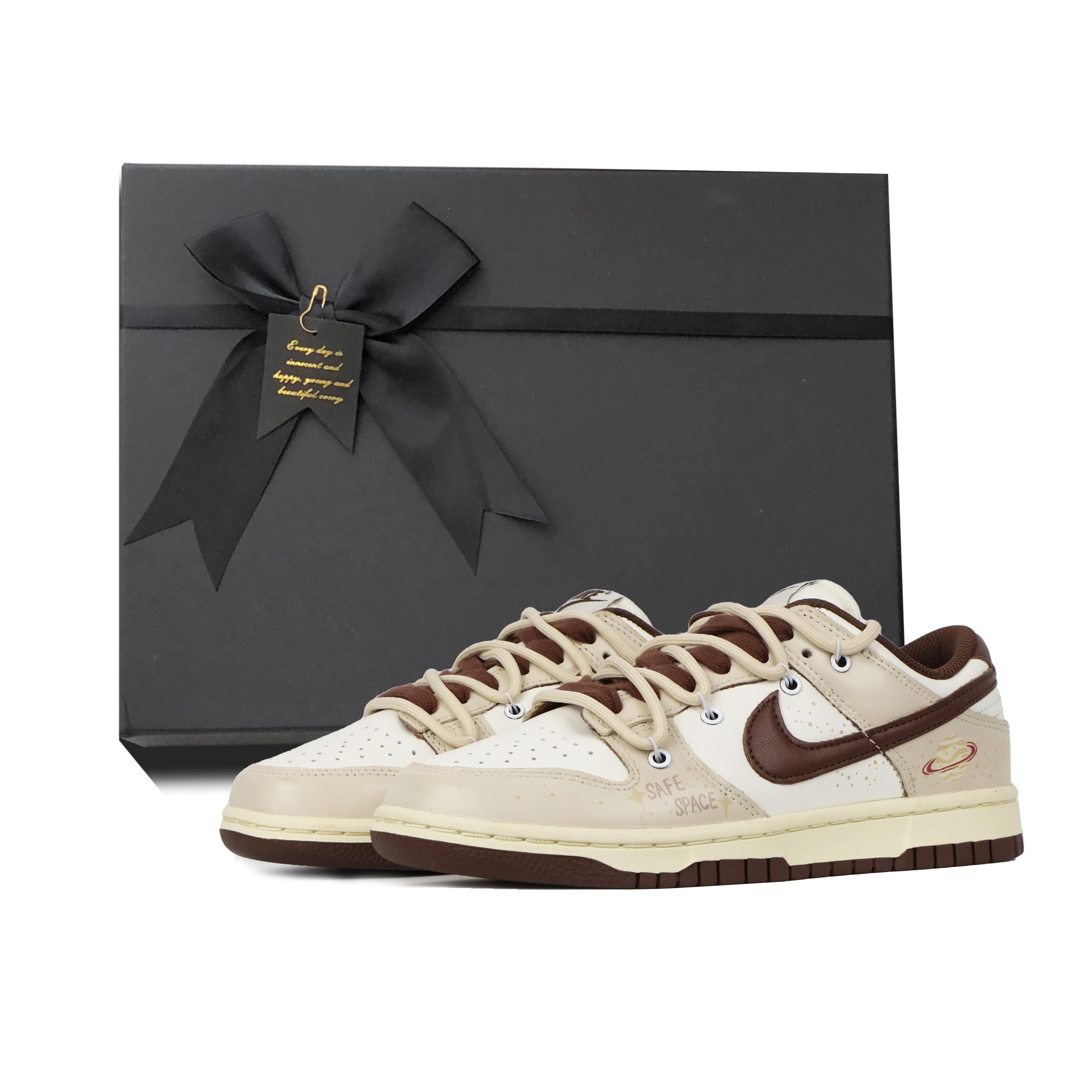 

Nike Dunk Couple, Maillard Style Coverage Abrasion Resistant Balance Low top Skateboard Shoes Women s Beige Brown DD1503-124(Team384-BOX) 35.5