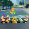 Adorable Fruit-Themed Cat Dancing Resin Ornament for Desk, Cabinet, or Car Decor