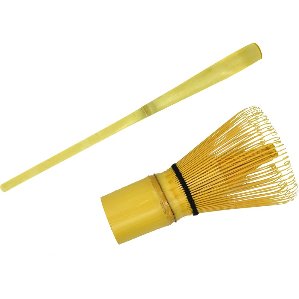 Traditional Japanese Tea Set Bamboo Whisk and Scoop 2-Piece Matcha Tools