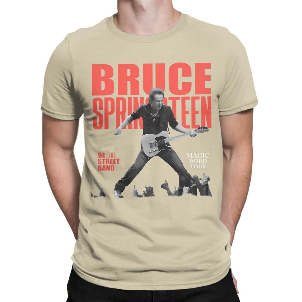 Pánské Dámské Grafický Potisk Bruce Springsteen Světové Turné Tričko Tričko Čistá Bavlna Rock and Roll Trička Oblečení