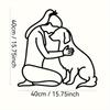 Metal Wall Art Minimalist Portrait Easy Hang Living Room Bedroom Decor