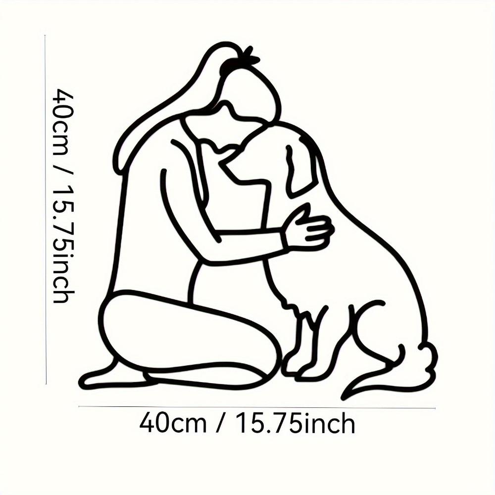 Metal Wall Art Minimalist Portrait Easy Hang Living Room Bedroom Decor