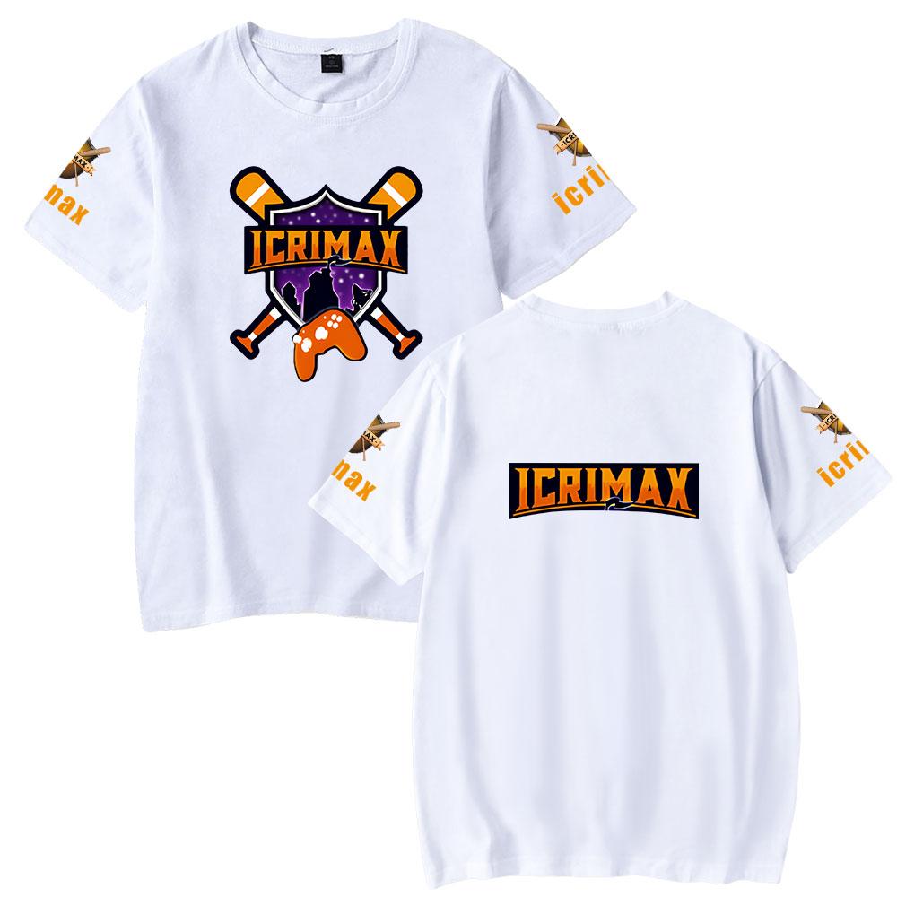Camiseta para Homens Mulheres Roupas de Verão Fitness Icrimax Gola O Camiseta Masculina para Homem Oversized Nova Camisetas Masculinas Tops