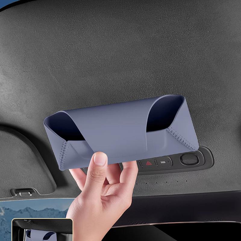 For Xiaomi YU7 2025-2026 Car Eyeglass Case Central Control Under Magnetic Suction Sunglasses Storage Box Automobile Supplies