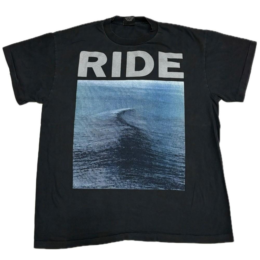 VTG 1990 RIDE Nowhere Shoegaze XL Band Album Cover Single Stitch Shirt REPRINT