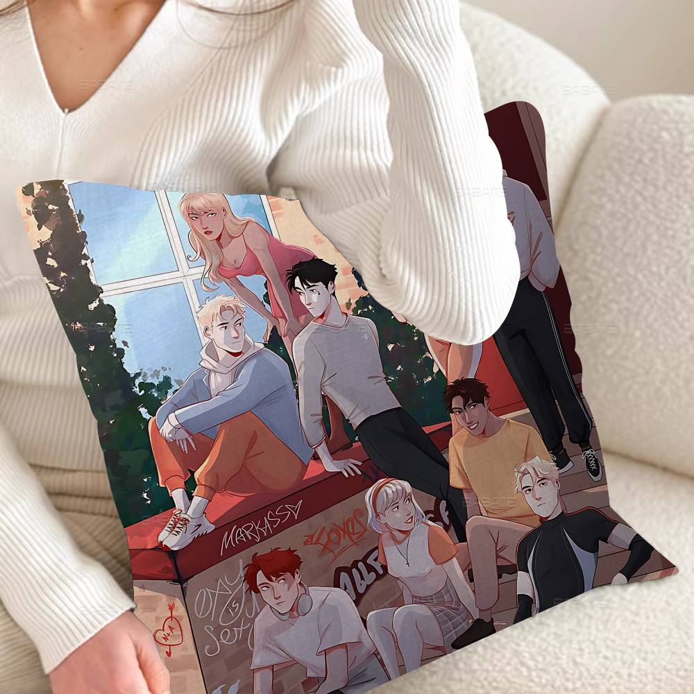 

The Foxhole Court Anime Anime Pillow Covers Cartoon Sofa Decorative Home Doublesided Printing Short Plush Cute Cushion Cover 30x30 cm
