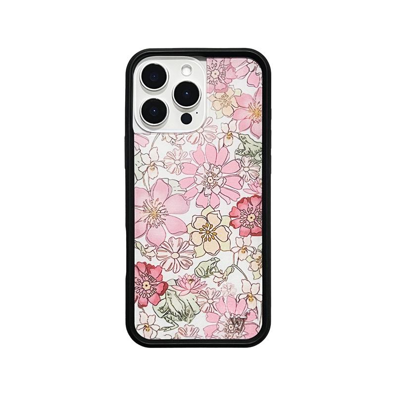 Custodia Protettiva per Telefono Wildflower Hot 3D Lilypad Floreale wf per iPhone 15pro 12 13 14 15 16 Pro Max 16 Plus 16pro Rosa rosa wf Copertura