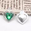 New 10 Piece 22 * 30mm Peach Heart Rhinestone Pearl Alloy Flat Bottom Button DIY Phone Case Hair Accessories Gift Box Clothing D