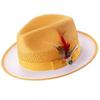 Spring And Summer Foldable Wish Splicing Men'S And Women'S Seaside Vacation Shade Jazz Hat Top Hat