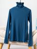 Long Sleeve Female Cold Basic Warm Shirt Bottom Shirt Large Size Heating Clothes In The Fall In The High Neck Inner Wear Padded Threaded T-shirt Tops
