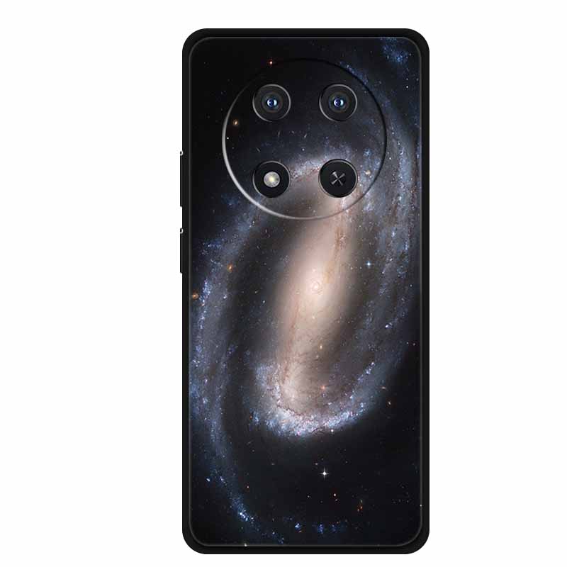 For Honor X9c Case X 9 c Coque Flowers Black Silicone TPU Soft Back Cover For Honor Magic 7 Pro Magic7 5G lite Phone Case Funda