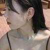 Modernlike 14k Gold-filled Silver Hug Ring One-touch Earrings