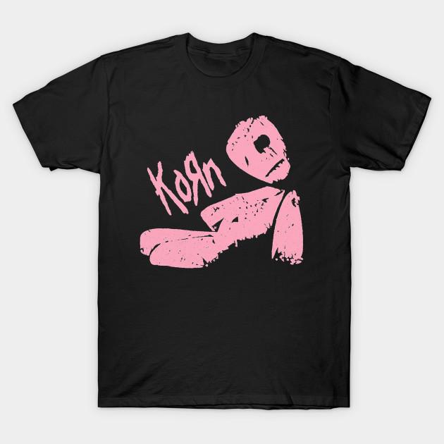 

Men Black Print T-shirt Korn No-Cut Transfer Paper Print Cotton Tshirt L чорний